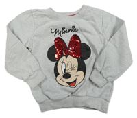 Sivá mikina s Minnie Disney