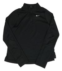 Černá sportovní mikina s logem Nike