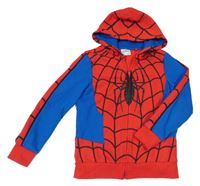 Červeno-modrá prepínaci mikina s kapucí - Spiderman Marvel