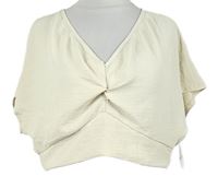 Dámská béžová crop halenka Shein 