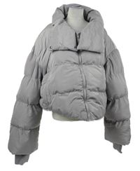 Dámska sivá šušťáková zimná crop bunda Collusion vel. 54