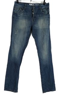 Pánske modré šisované rifle 98-86 vel. 30/32