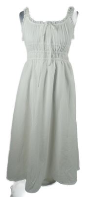 Dámske biele milkmaid midi šaty Shein