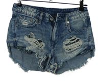 Dámské modré riflové minikraťasy s dierami H&M