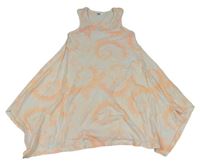 Bielo-marhuľové batikované šaty M&Co.