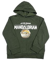 Khaki mikina Mandalorian a kapucí Primark