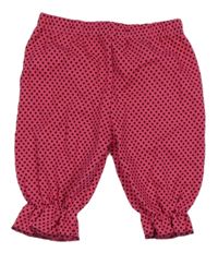 Růžové puntíkaté kraťasy