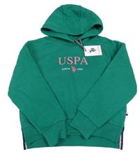 Nové - Zelená mikina s logom a kapucňou U.S Polo Assn