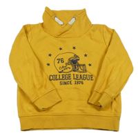 Žltá mikina s helmou Topolino