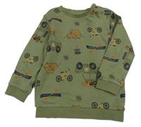 Khaki mikina s obrázkami Matalan