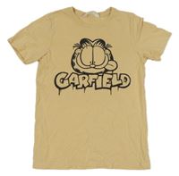 Béžové tričko s Garfieldem H&M