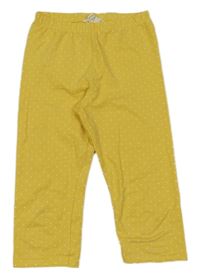 Žlté capri legíny s bodkami H&M