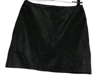 Dámská černá kožená sukně Esprit