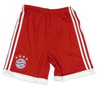 Červené fotbalové funkční kraťasy - FC Bayern Mnichov Adidas