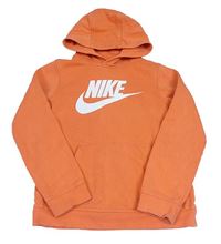 Oranžová mikina s kapucňou Nike