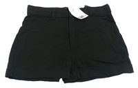 Čierne rifľové kraťasy H&M