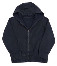 Tmavomodrá prepínaci mikina s kapucňou George