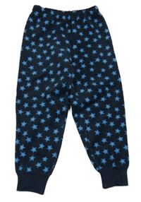 Tmavomodré fleecové pyžamové kalhoty s hvězdami Jako-o