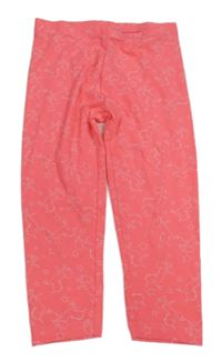 Neónově ružové crop legíny s jednorožcami Primark