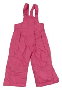 Tmavorůžové šusťákové laclové oteplovačky Impidimpi