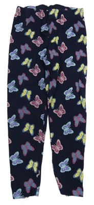 Tmavomodré legíny s motýly Kiki&Koko