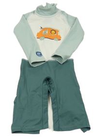 Bílo-khaki UV overal s obrázkem Nabaiji