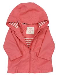 Ružová nepromokavá jarná bunda s kapucňou F&F