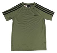 Khaki tričko s logem Adidas