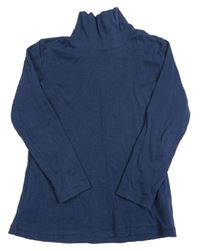 Tmavomodré tričko s rolákom H&M