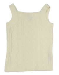 Smotanový vzorovaný svetrový top Primark