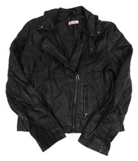 Černý koženkový podšitý křivák Bluezooo