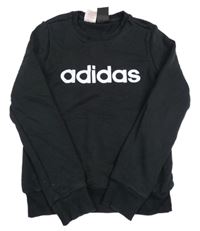 Černá mikina s logem Adidas