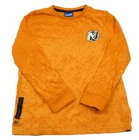 Oranžové vzorované triko s logem Nerf 