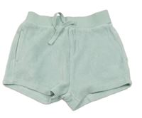 Svetlozelené zamatové kraťasy George