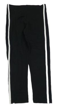 Čierne legíny s prúžkami