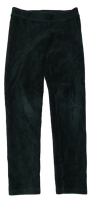 Tmavozelené sametové žebrované legíny M&S