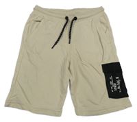 Béžové teplákové kraťasy s vreckom C&A