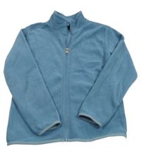 Modrá fleecová prepínaci mikina s rolákom Tissaia