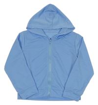 Svetlomodrá prepínaci mikina s kapucňou