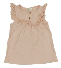 Svetlooranžový top s volánikmi Topomini