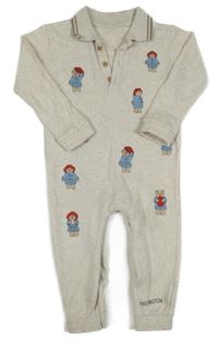 Béžový teplákový overal s Padddingtonem George 