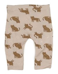 Svetloružové legíny s leopardmi Matalan