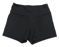 Černé sportovní elastické kraťasy H&M