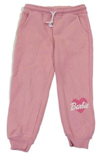 Světlerůžové tepláky Barbie Zara