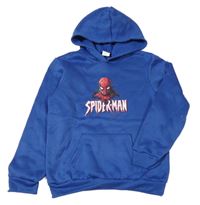 Modrá mikina so Spider-manem a kapucňou