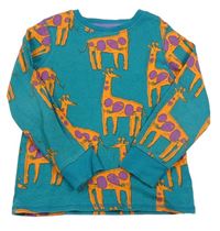 Modrozelené pyžamové tričko so žirafami  Next