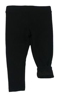 Černé teplákové zateplené legíny PRIMARK
