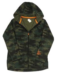 Army melírovaná propínací mikina s kapucí F&F