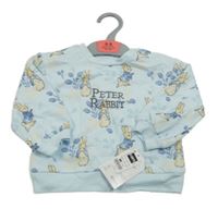 Nové - svetlomodrá mikina s králíčky - Peter Rabbit St. Bernard