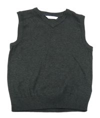 Tmavosivá melírovaná pletená vesta M&S